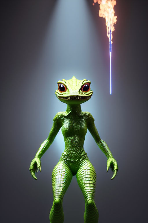 AI Generated Image - Green Monster Girl