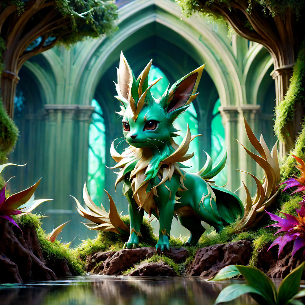 Leafeon, pokemon, grass, anime, HD wallpaper | Peakpx