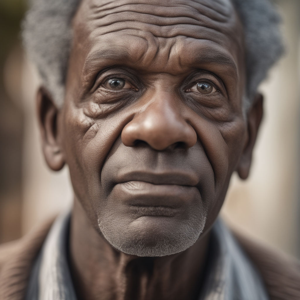 elderly black man smiling