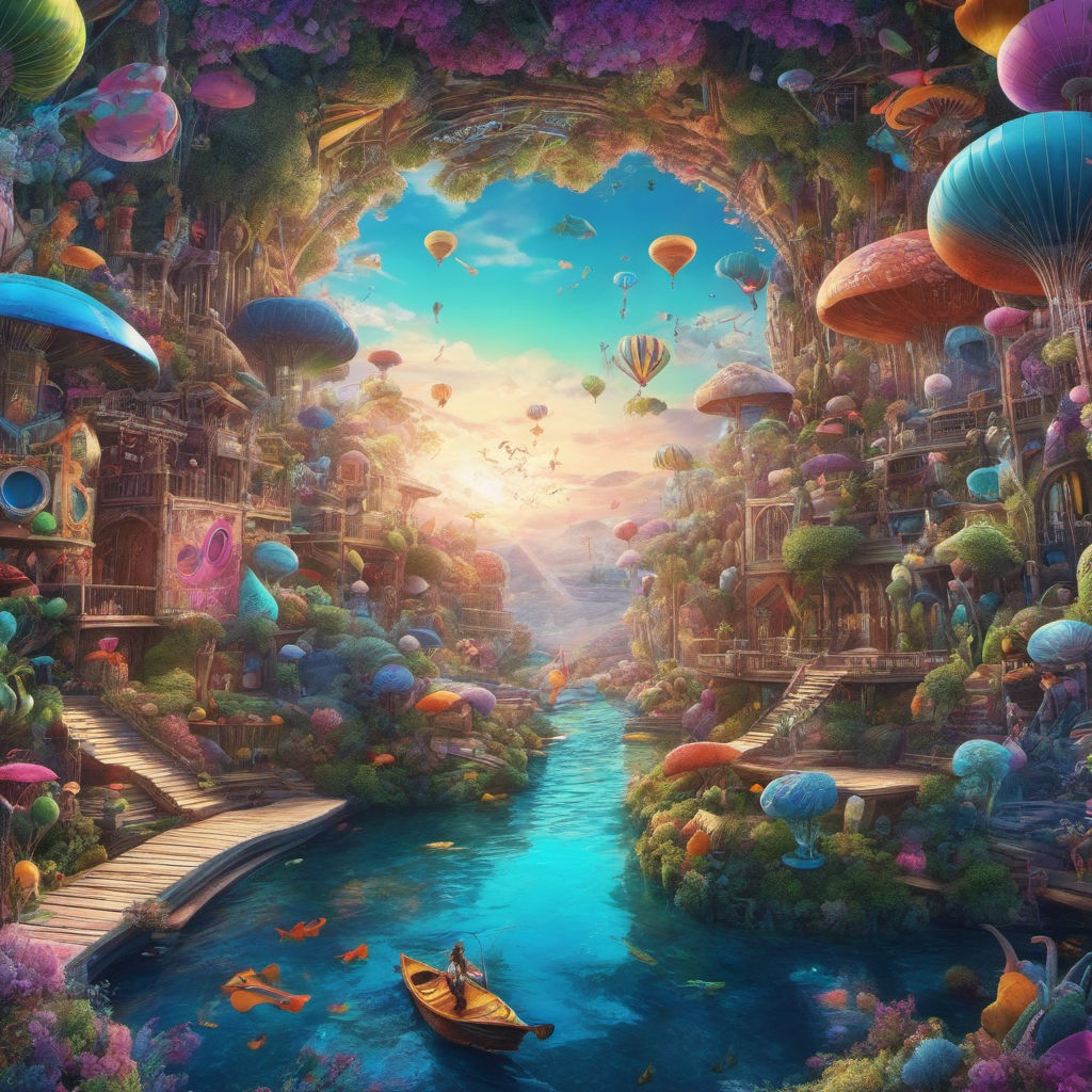 a beautiful fantasy dream world, trending on