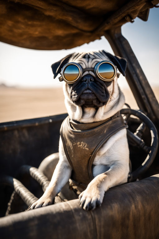 PUG WITH SUNGLASSES - Playground