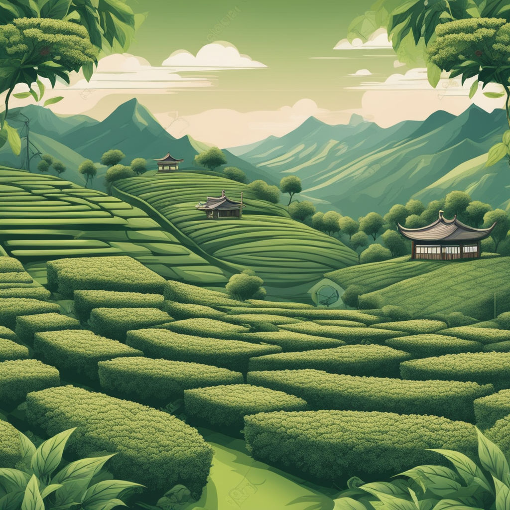 Redom Art Works - Tea Plantation Watercolor Painting | Facebook