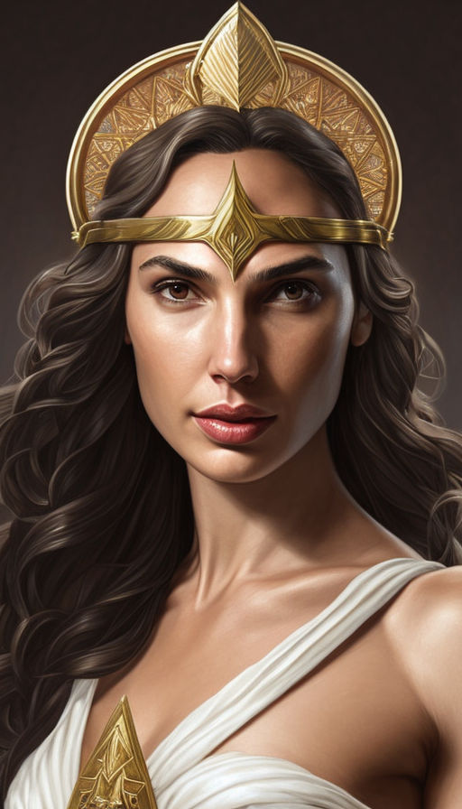 Prompt: gal gadot as the goddess of justice in the white halls of justice, holding scales of justice, wearing a blindfold, blinders, 

hyper detail painting, complex, hyper detailed face, perfect eyes nose and lips, 4k concept art portrait by Greg Rutkowski, Artgerm, WLOP, Alphonse Mucha, dynamic lighting, hyper detail, intricate art, Artstation process color trend, Unreal Engine 5 , volumetric lighting, pop, elegant, pure, deep color art, Greg Rutkowski art, fantasycore, airbrush, top hat, entertainer, circus director, unreal engine, greg rutkowski, loish, rhads, beeple, makoto shinkai and lois van baarle, ilya kuvshinov, rossdraws, tom bagshaw, alphonse mucha, global illumination, detailed environments, outer space, vanishing point, super highway, high speed, digital render, digital painting, beeple, noah bradley, cyril roland, ross tran, trending on artstation