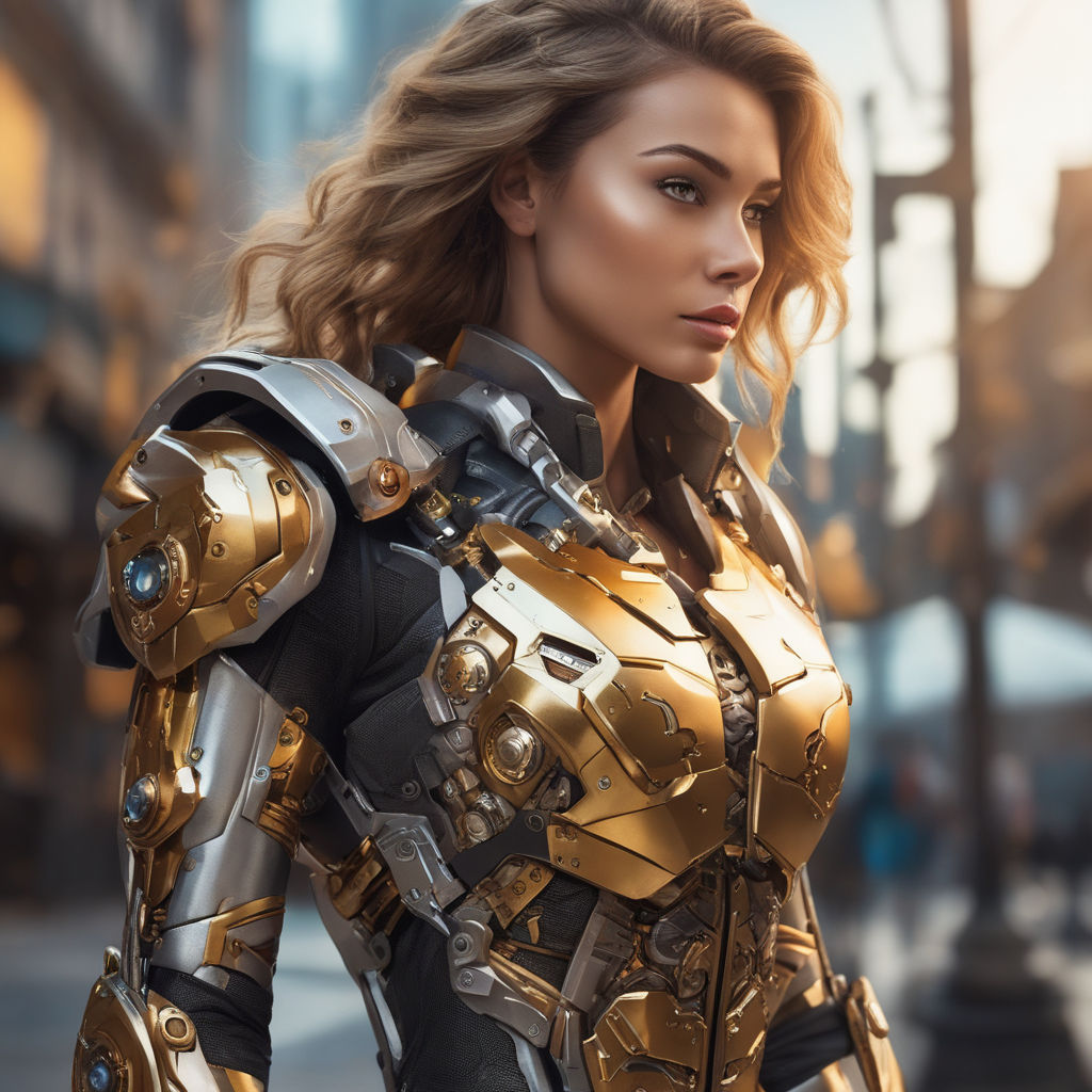 futuristic light armor female