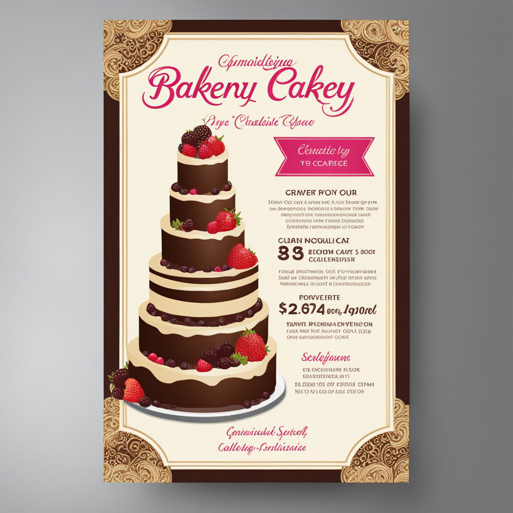 Cake Flyer Template | PosterMyWall