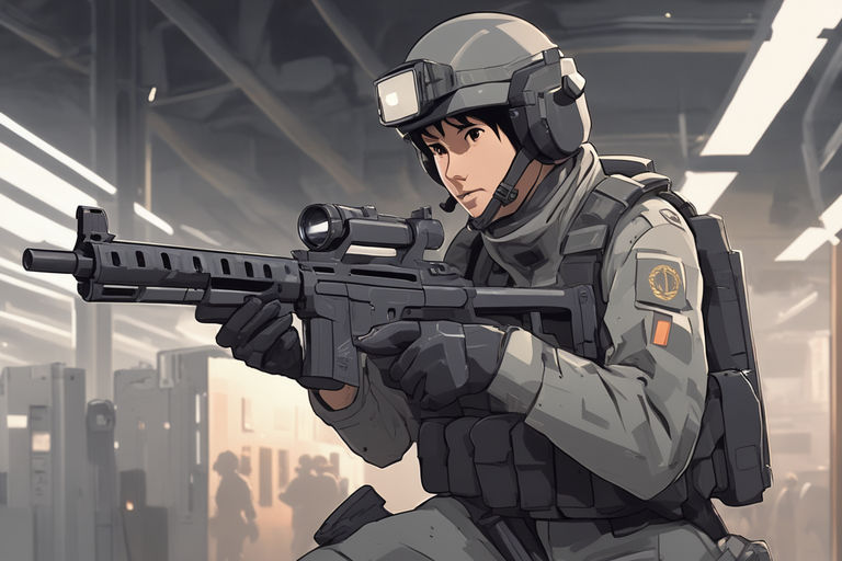 armed special force police anime girl by WaifuWorldArt on DeviantArt