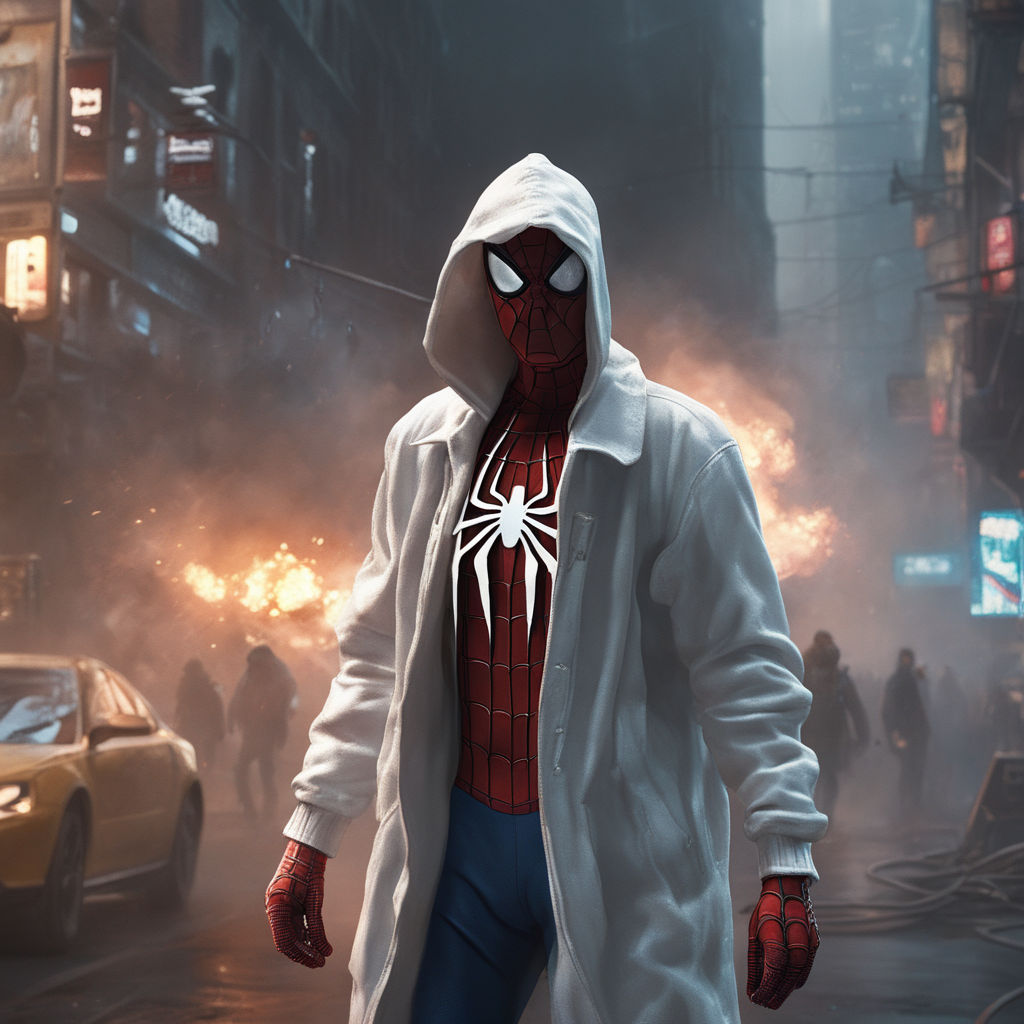 Spider-Man, High-Tech Circuit Character Art Hoodie