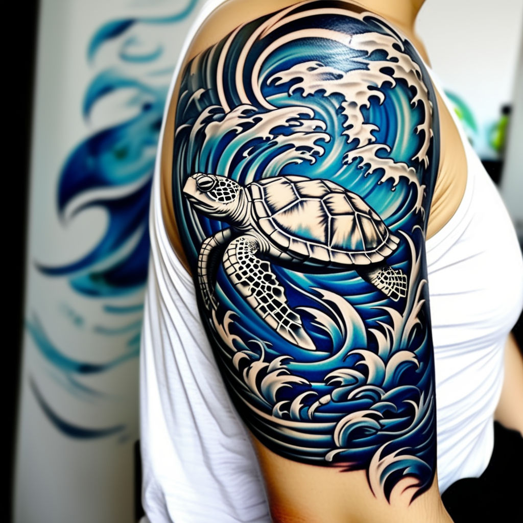 7 Beautiful Tribal Sea Turtle Tattoo | Only Tribal