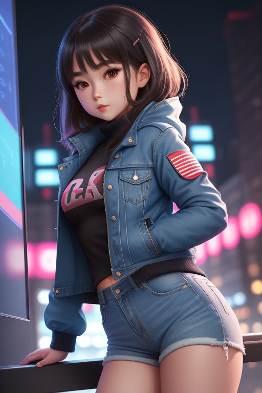 beautiful anime style woman - Playground