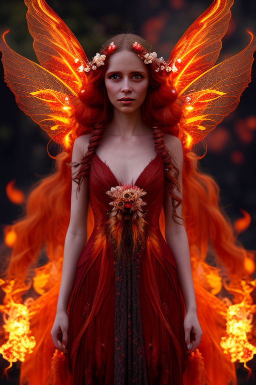 fire fairy wings