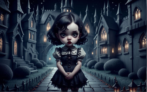 Vintage Gothic Alice Madness Returns Dress Style Digital Painting ·  Creative Fabrica