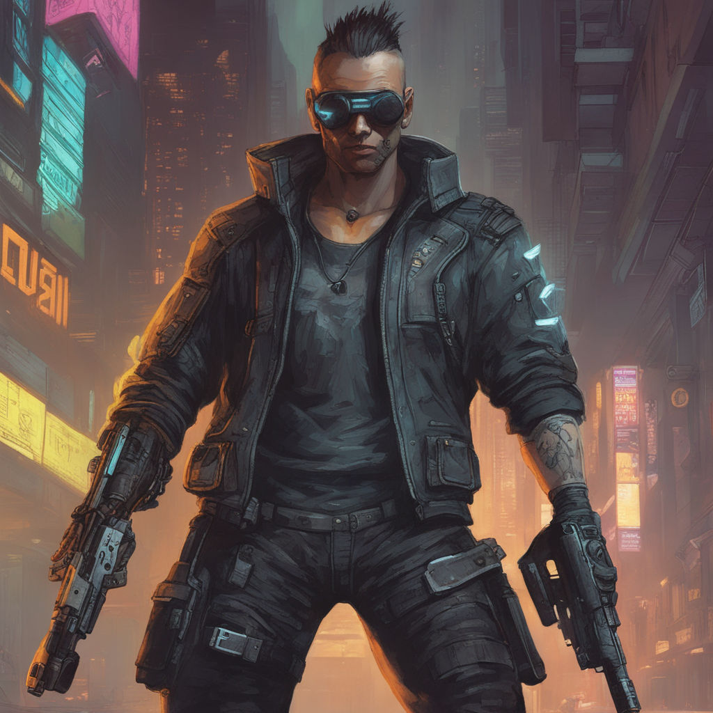 shadowrun; male; elf; punk ganger, mohawk  Shadowrun, Cyberpunk rpg, Sci  fi character art