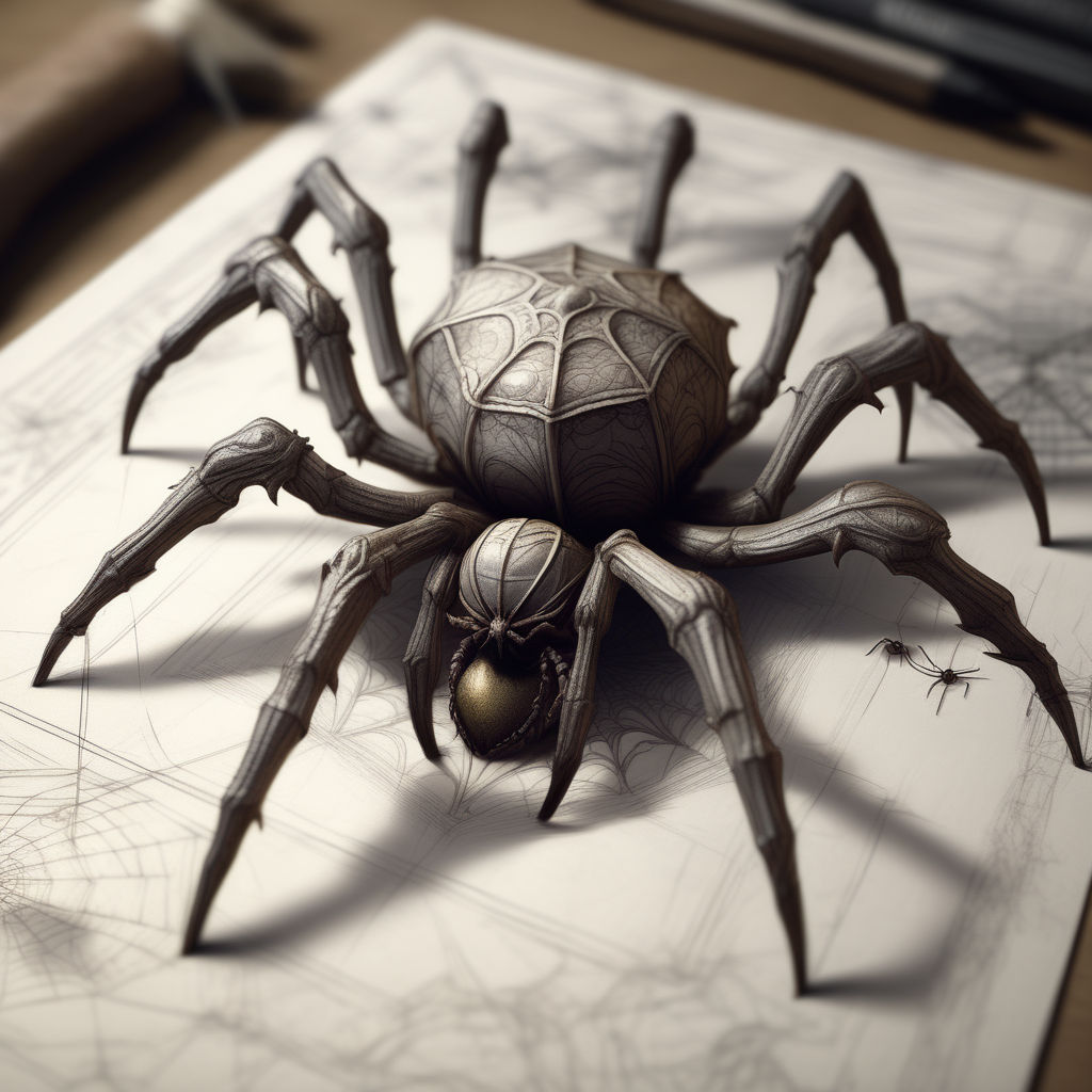 Spider drawing : r/spiders