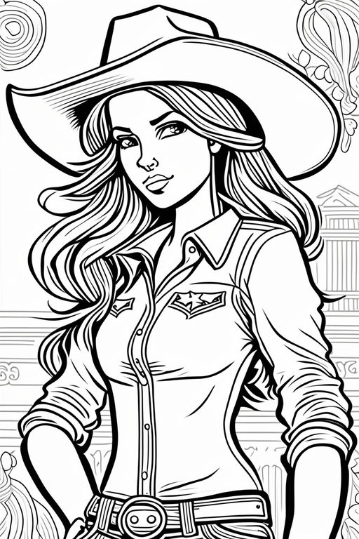 country girl coloring pages