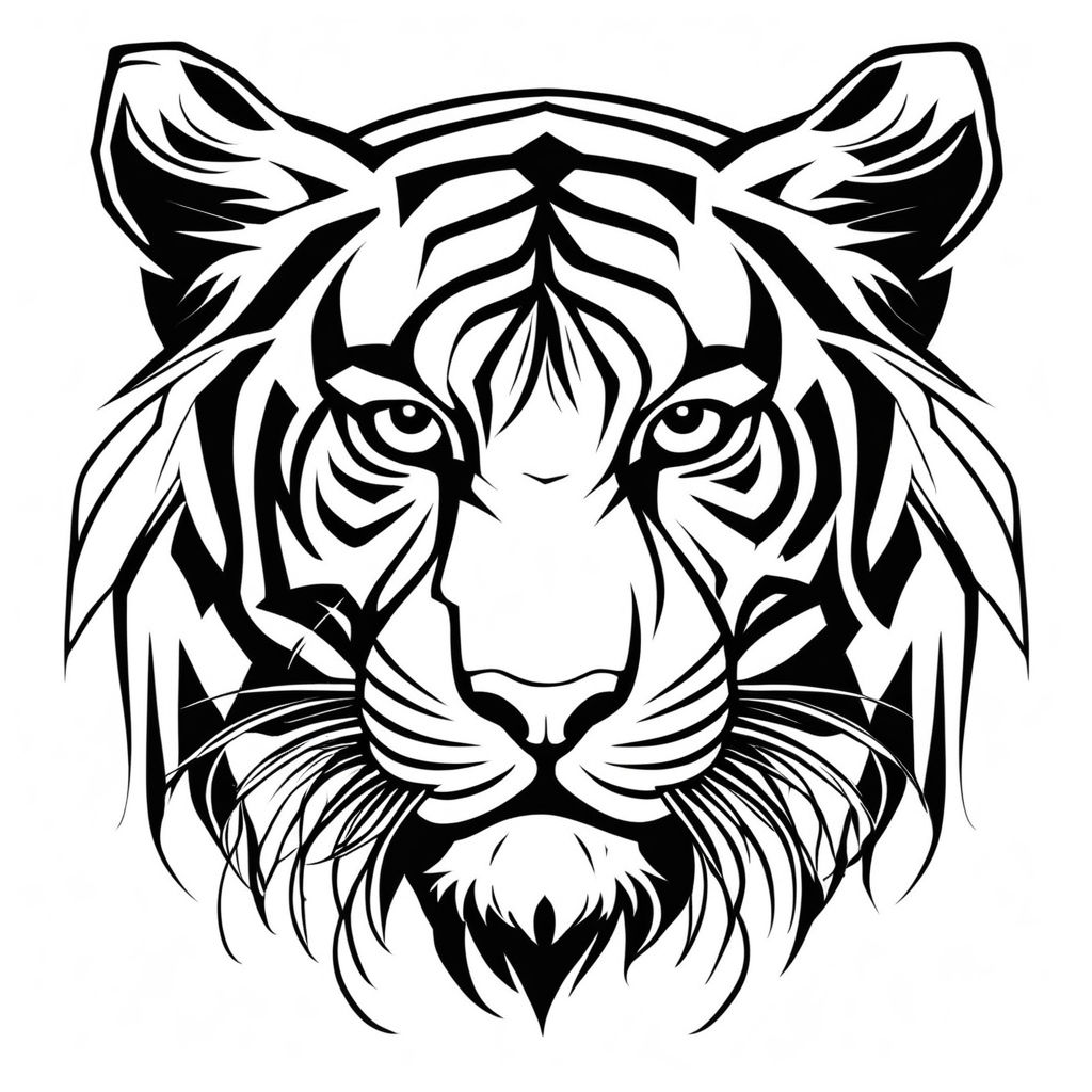 ArtStation - Tiger Line Art