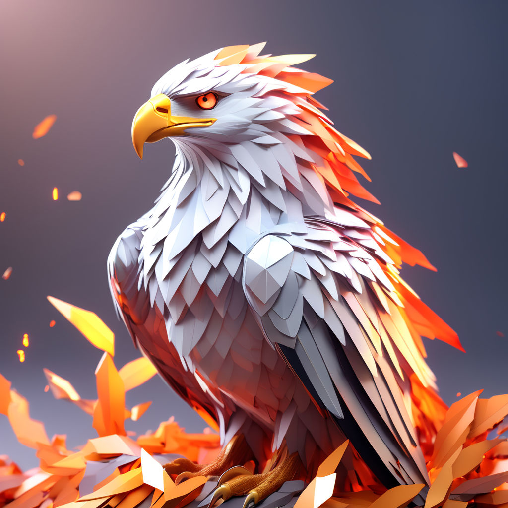 Bald Eagle head sculpture 3d model :: Behance