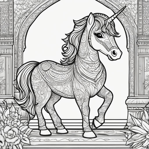 Horse Coloring Book for Girls Ages 8-12: Coloring Pages for Kids