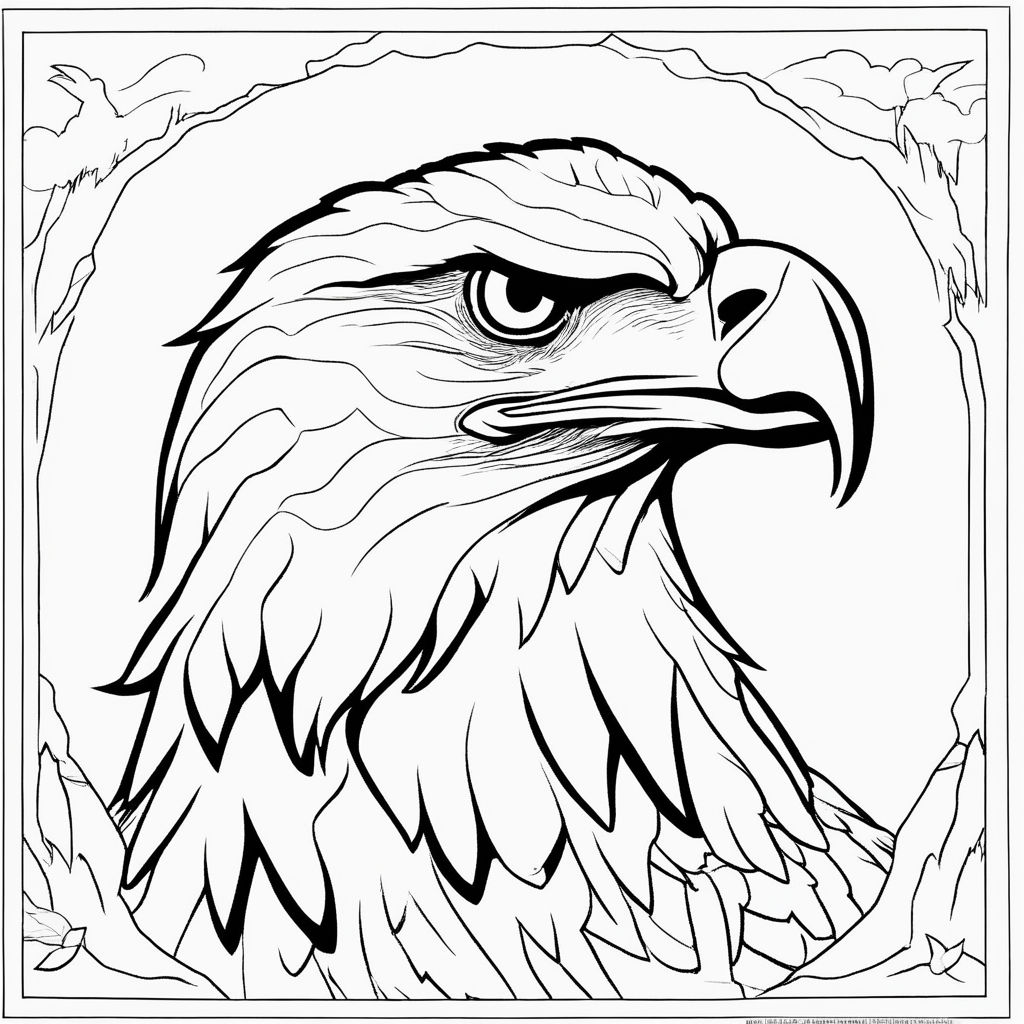 eagle head coloring pages