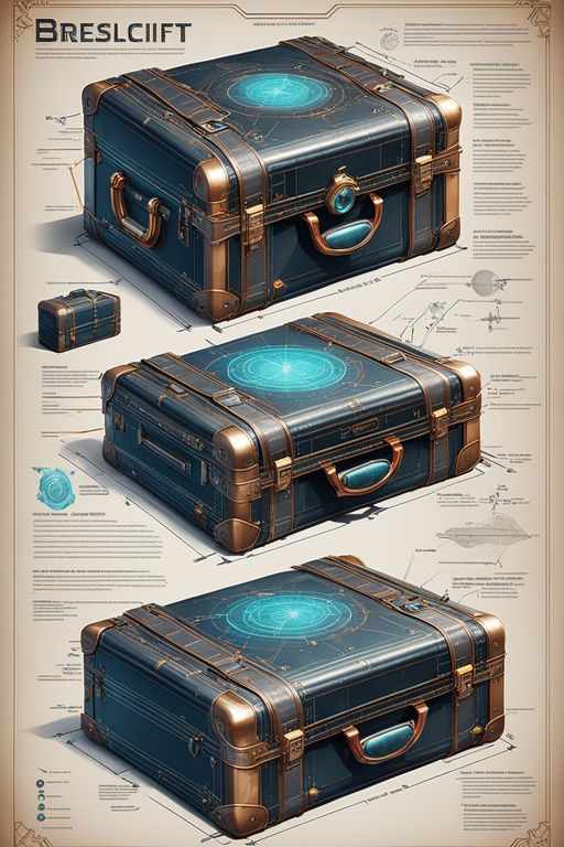 3D model Vintage travel trunk VR / AR / low-poly