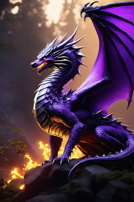 awesome purple dragon wallpapers