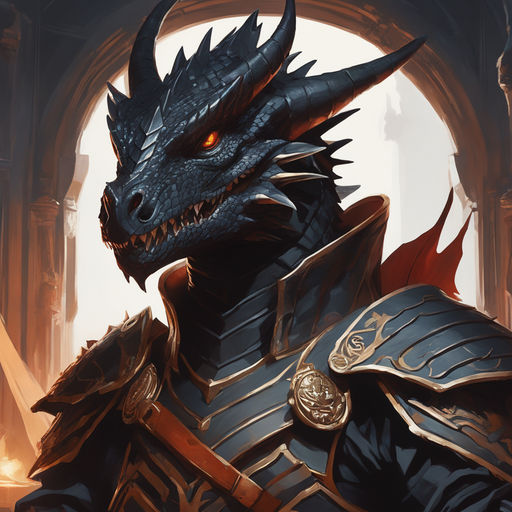 OC][ART] Drew my Bronze Dragonborn and his Pseudodragon companion : r/DnD
