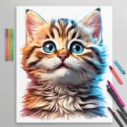 Colour Meow! Cat Colouring Pages for Adults and Kids | Colour Meow