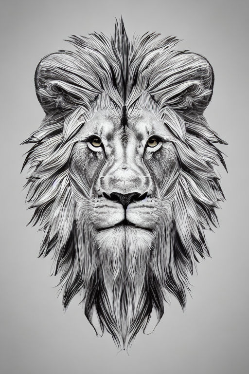 Lion Tattoo Design Download High Resolution Digital Art PNG Transparent  Background Printable SVG Tattoo Stencil - Etsy Israel