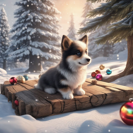 christmas husky puppies wallpaper