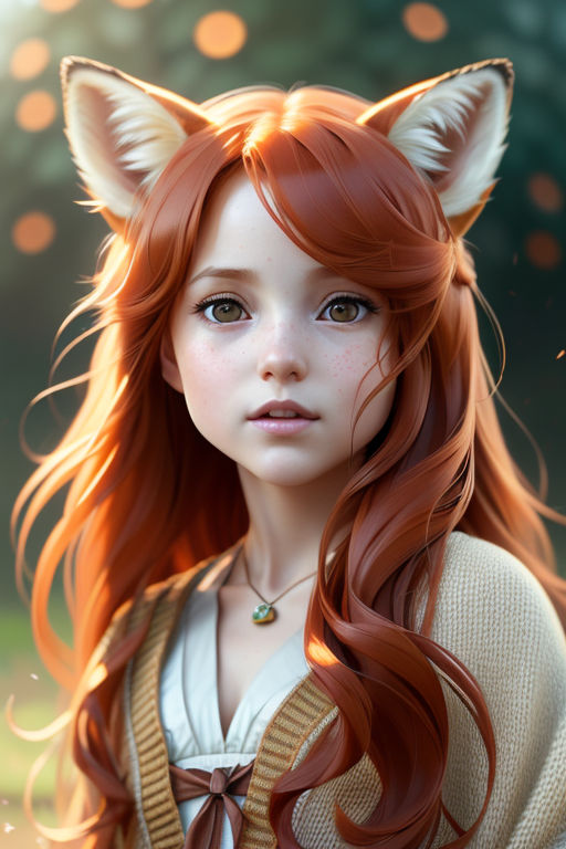 Fox girl 2 by AnimeArtistAI on DeviantArt