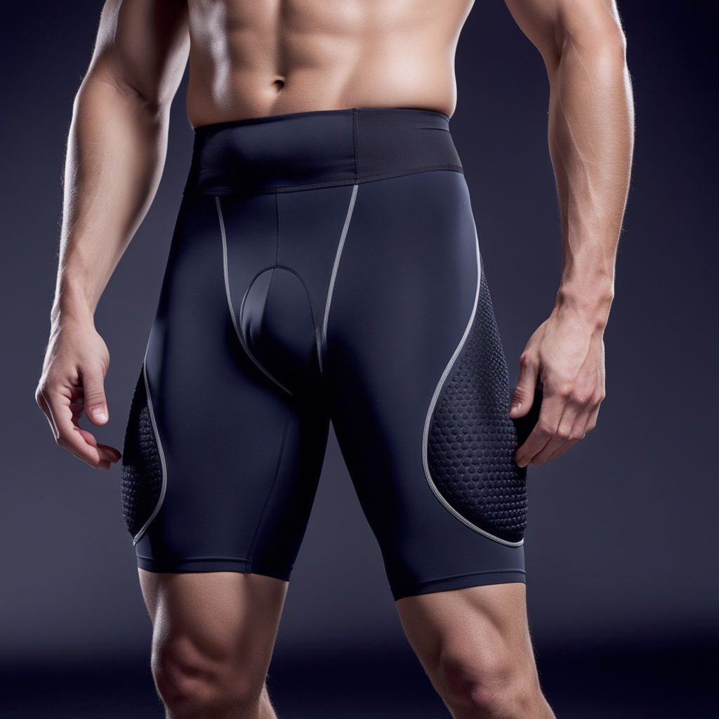 deliberately chosen to maximize leg exposure. These running shorts are  designed to sit well above the mid-thigh - Playground