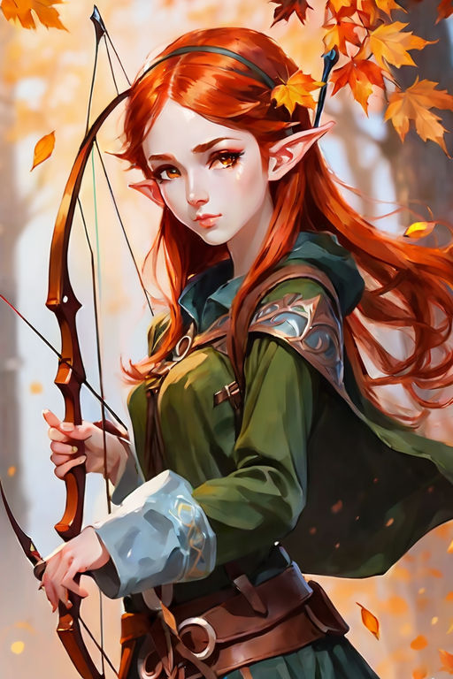 female anime archer