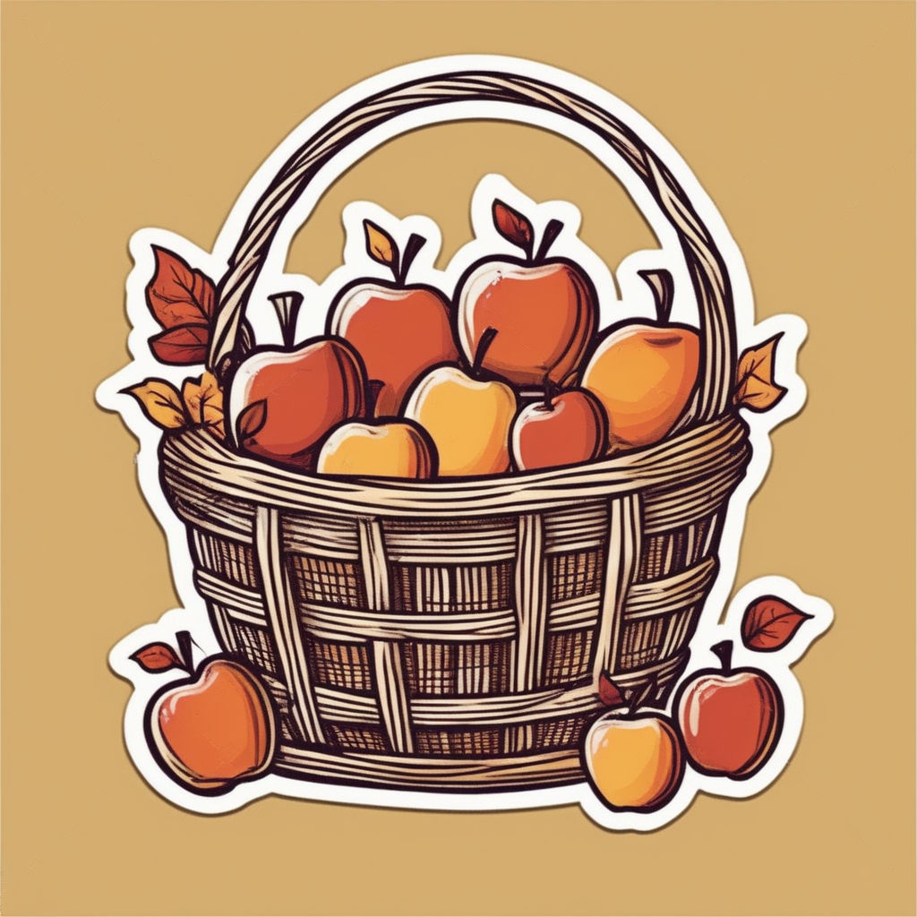 apple basket clip art