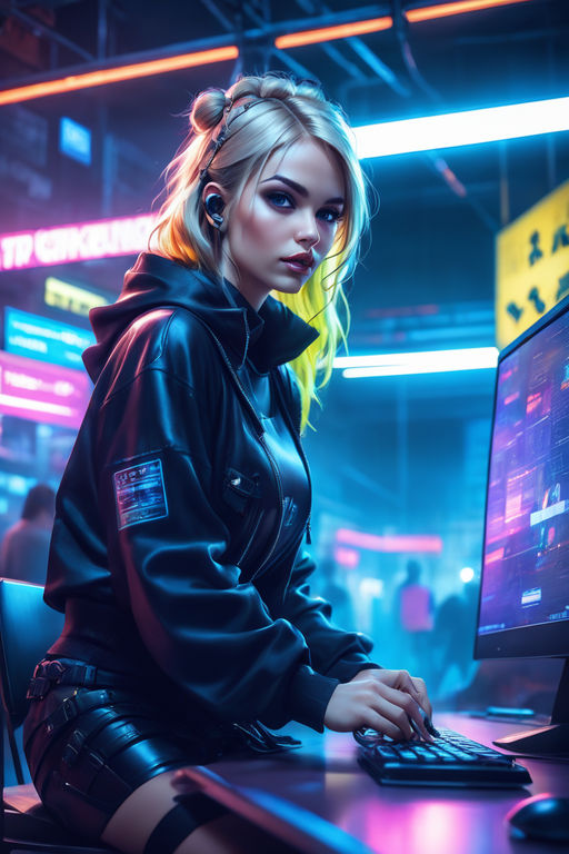 Cyberpunk girl - Playground