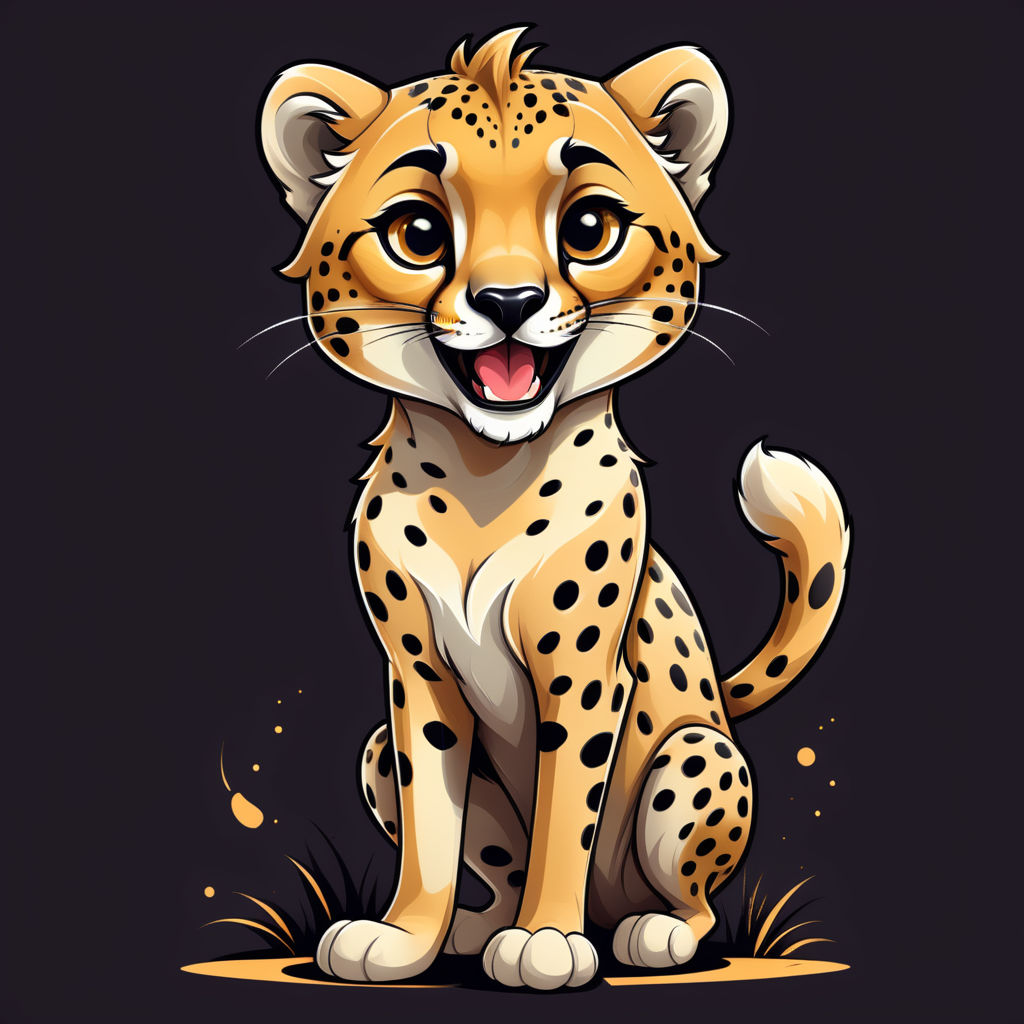 Cute Cheetah Face Hand Drawn Illustration, Sketch. Stock Vector -  Illustration of cheetah, wildlife: 278834139
