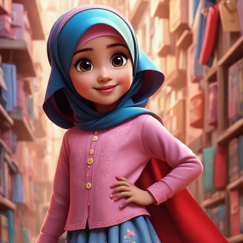 Hijab cartoon photoshop  Hijab cartoon, Girl cartoon characters