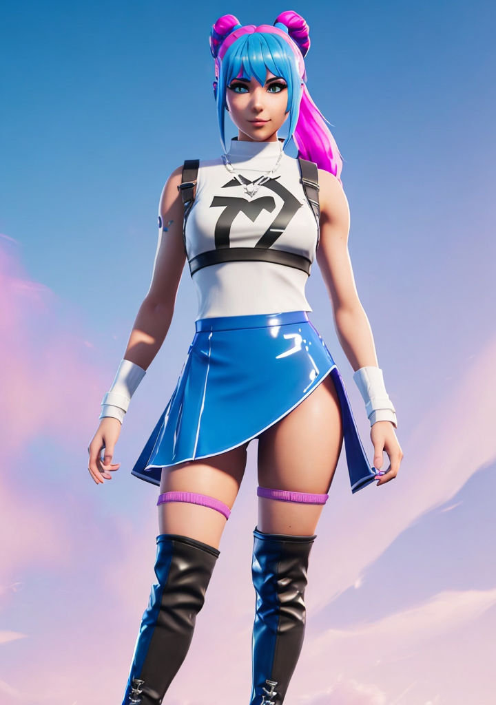 high-pony912: Fortnite skins with big breast in small bikini