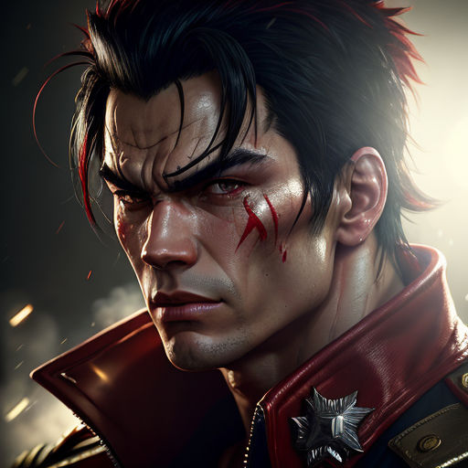 Download Fierce Look Of Kazuya Mishima Wallpaper