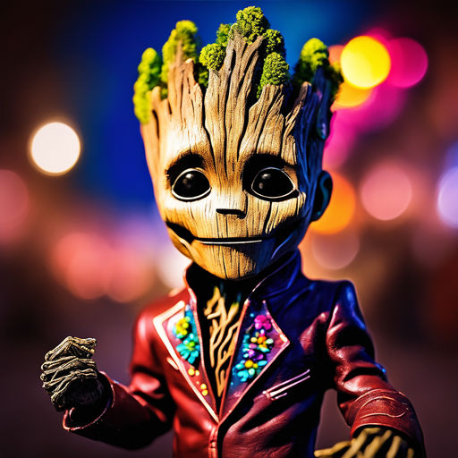 Download Captivating 4K Desktop Wallpaper featuring Baby Groot