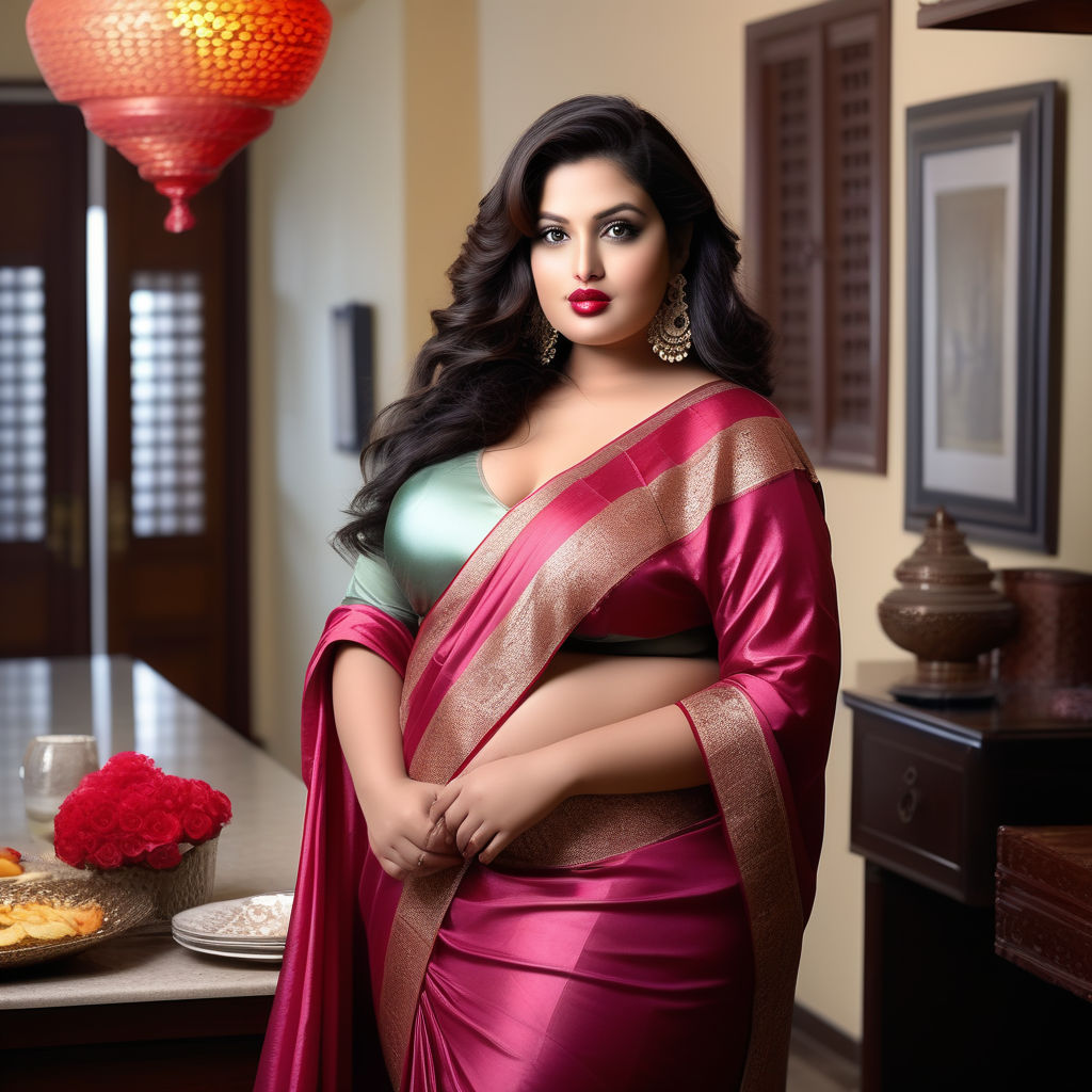 20 Best Plus Size Saree Blouse Designs for Curvy Women | Plus size wedding  outfits, Long blouse designs, Saree designs party wear