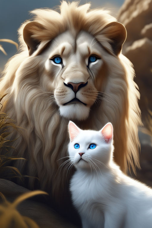 beautiful white lion wallpaper