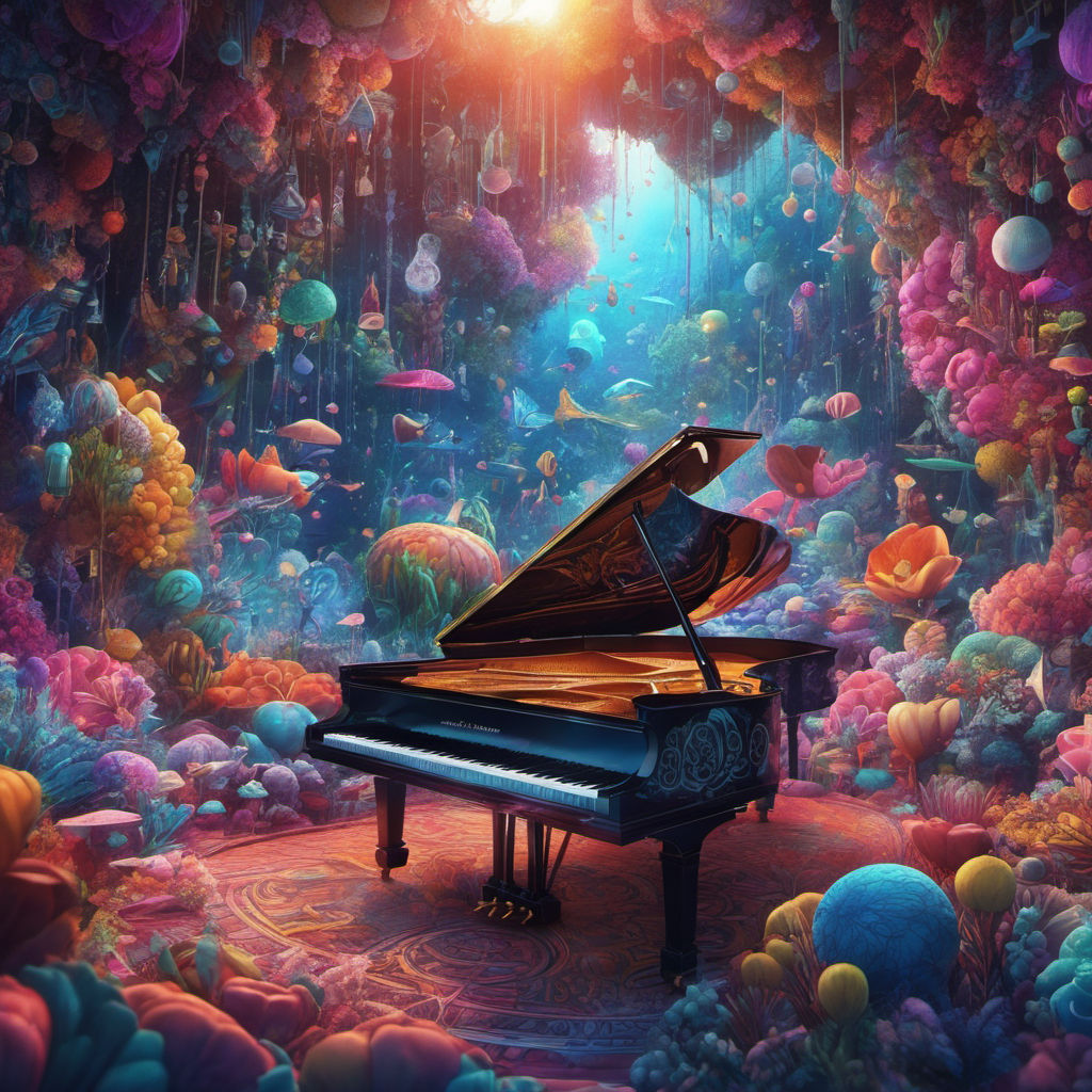 fantasy piano wallpaper