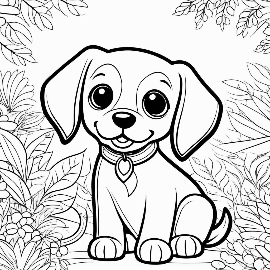 baby dogs coloring pages