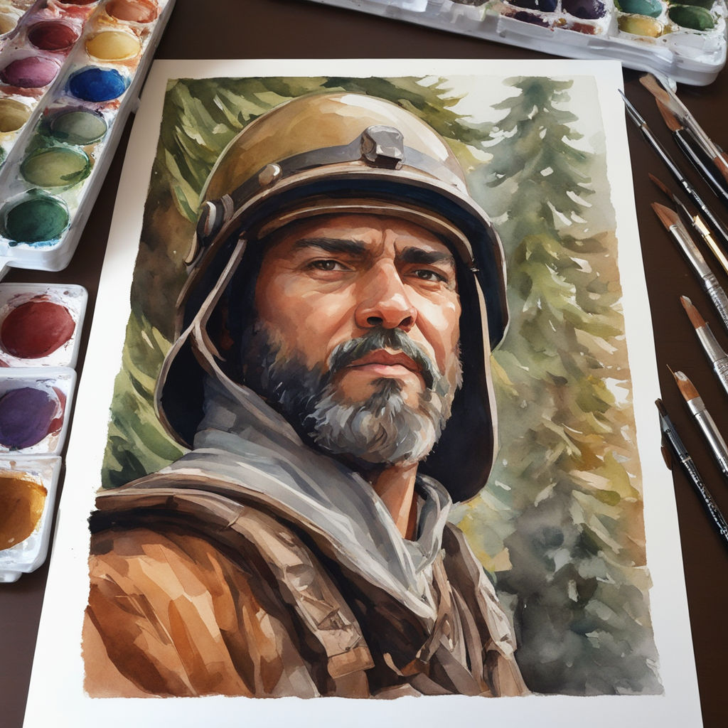 ArtStation - Music watercolor + white gouache painting