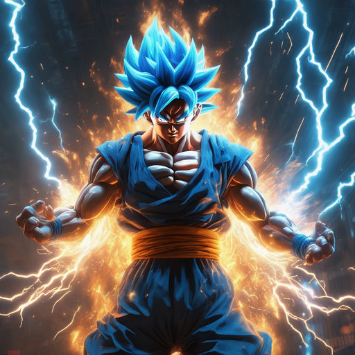 goku powering up