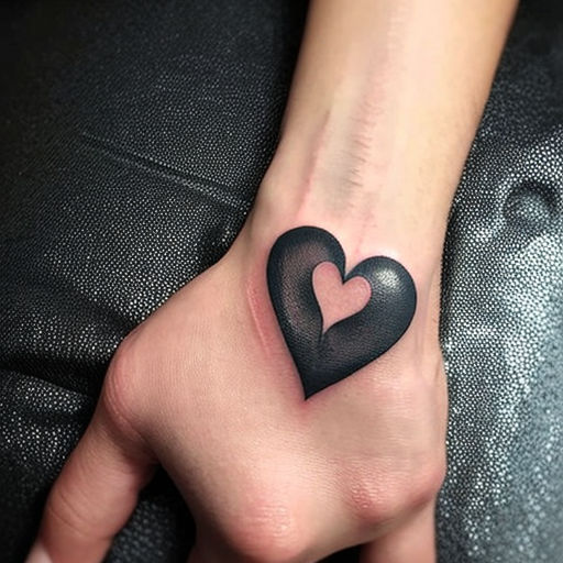 First tattoo A heart on the base of my thumb  rsticknpokes