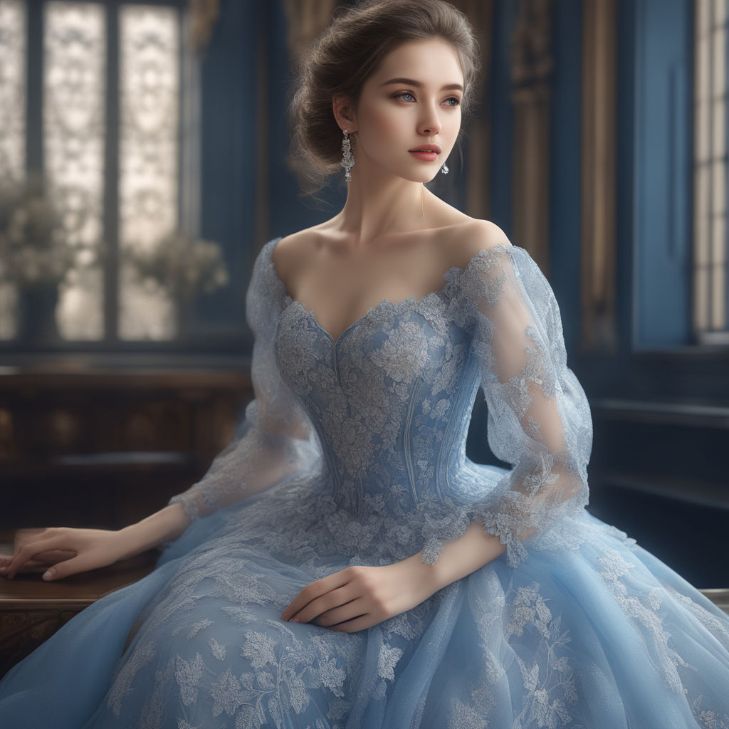 This Blue Ballgown Wedding Dress is Giving us Major Princess Vibes | Blue  wedding gowns, Blue wedding dresses, Colored wedding dresses