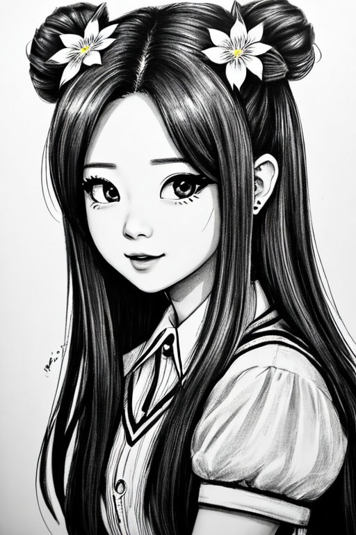 Drawing Cute Anime Girl With Pencil by DrawingTimeWithMe on DeviantArt