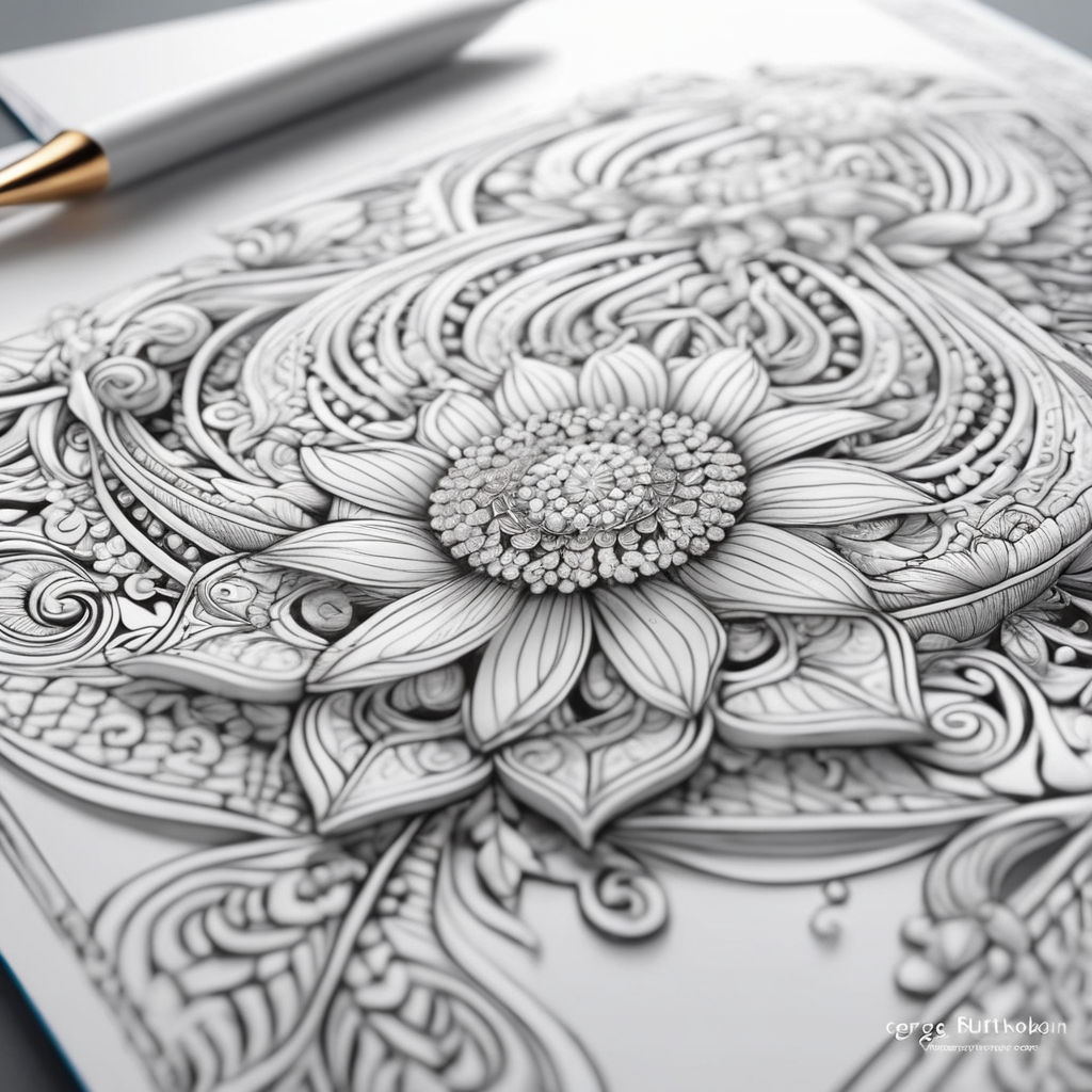 notebook doodle extremely intricate hyper detailed linework pen  