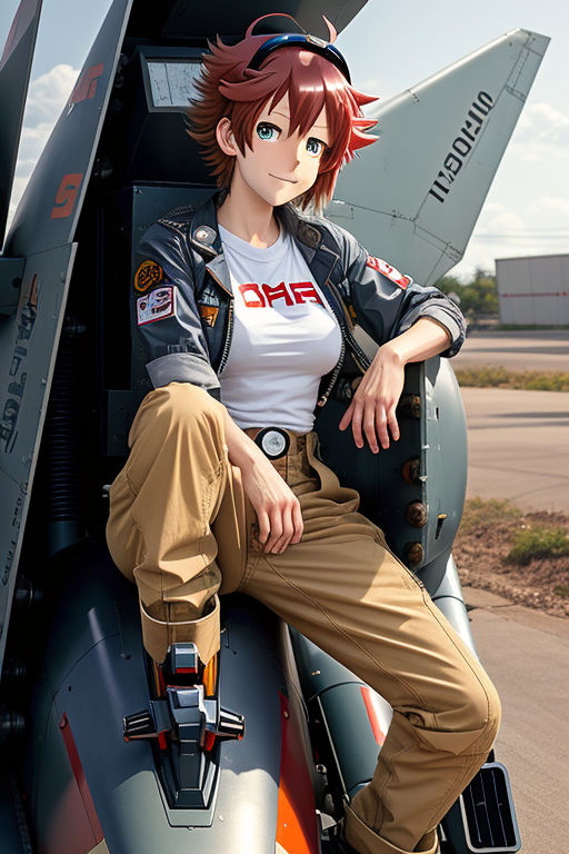 airforce pilot girl, trading card front, anime style, | Stable Diffusion |  OpenArt