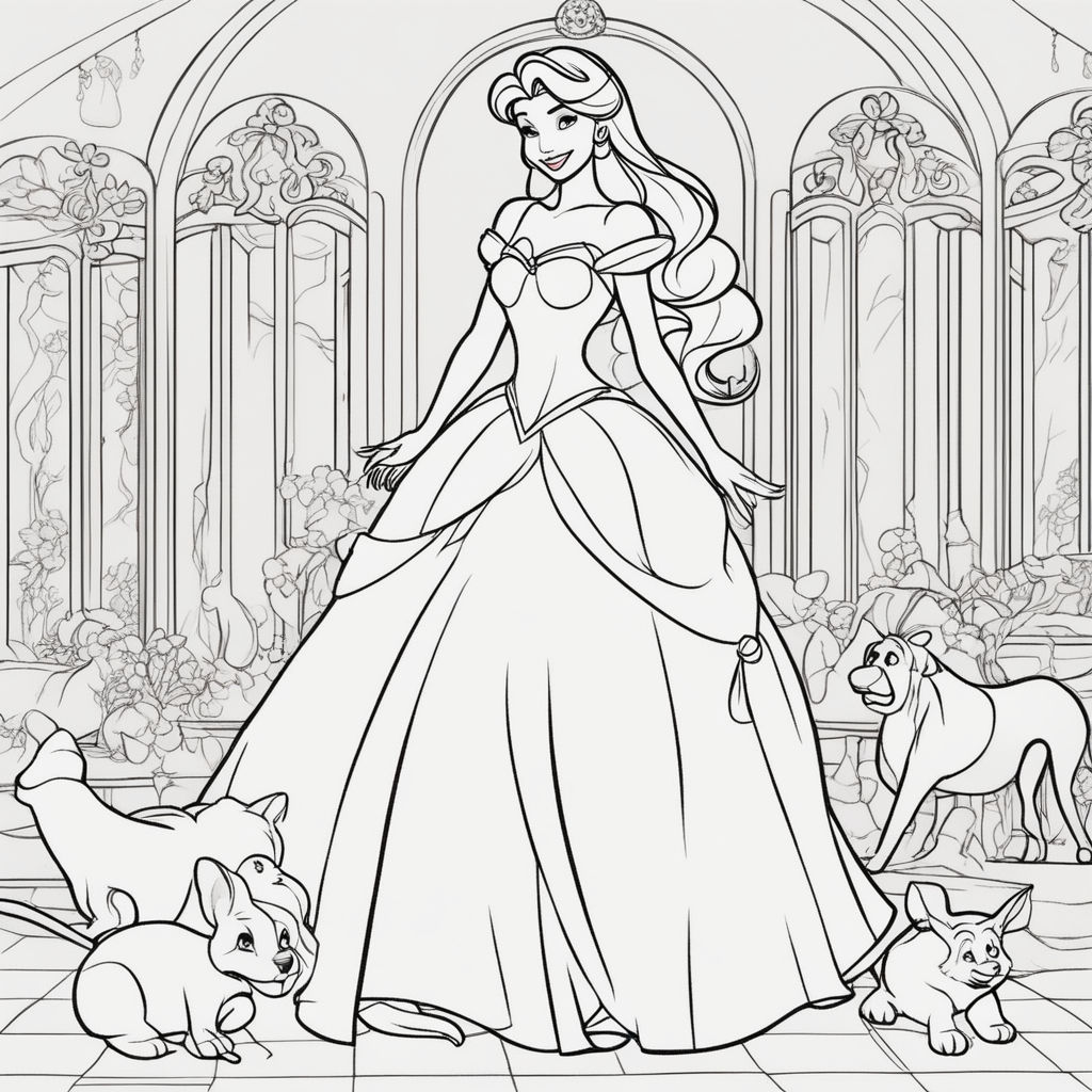 disney cartoon characters coloring pages